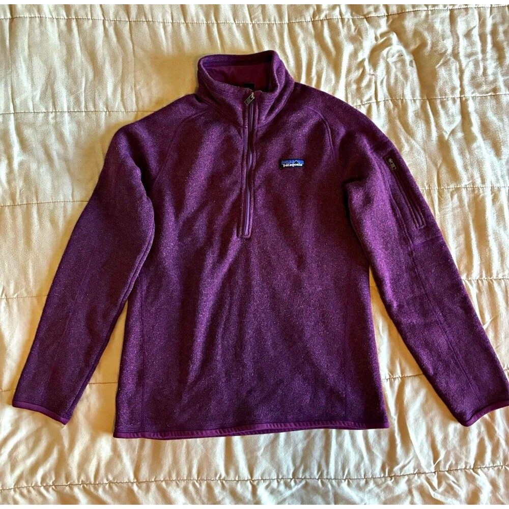 Patagonia Better Sweater Half Zip Jacket Sweatshirt Dark Purple Women's Size M